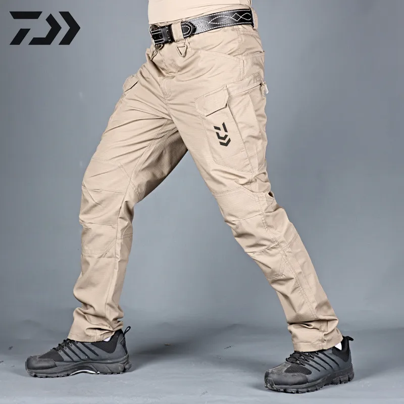 

Штаны для рыбалки Daiwa, водонепроницаемая одежда для рыбалки, пешего туризма, много карманов, уличные охотничьи мужские брюки, тактические бр...