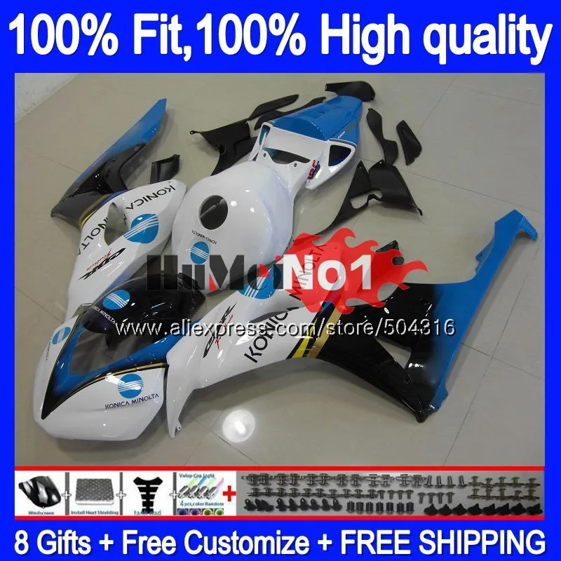 

100%Fit Injection For HONDA CBR 1000 RR CBR 1000RR 1000CC 50MC.83 CBR1000 RR CBR1000RR 2006 2007 06 07 OEM KONICA blue Fairings