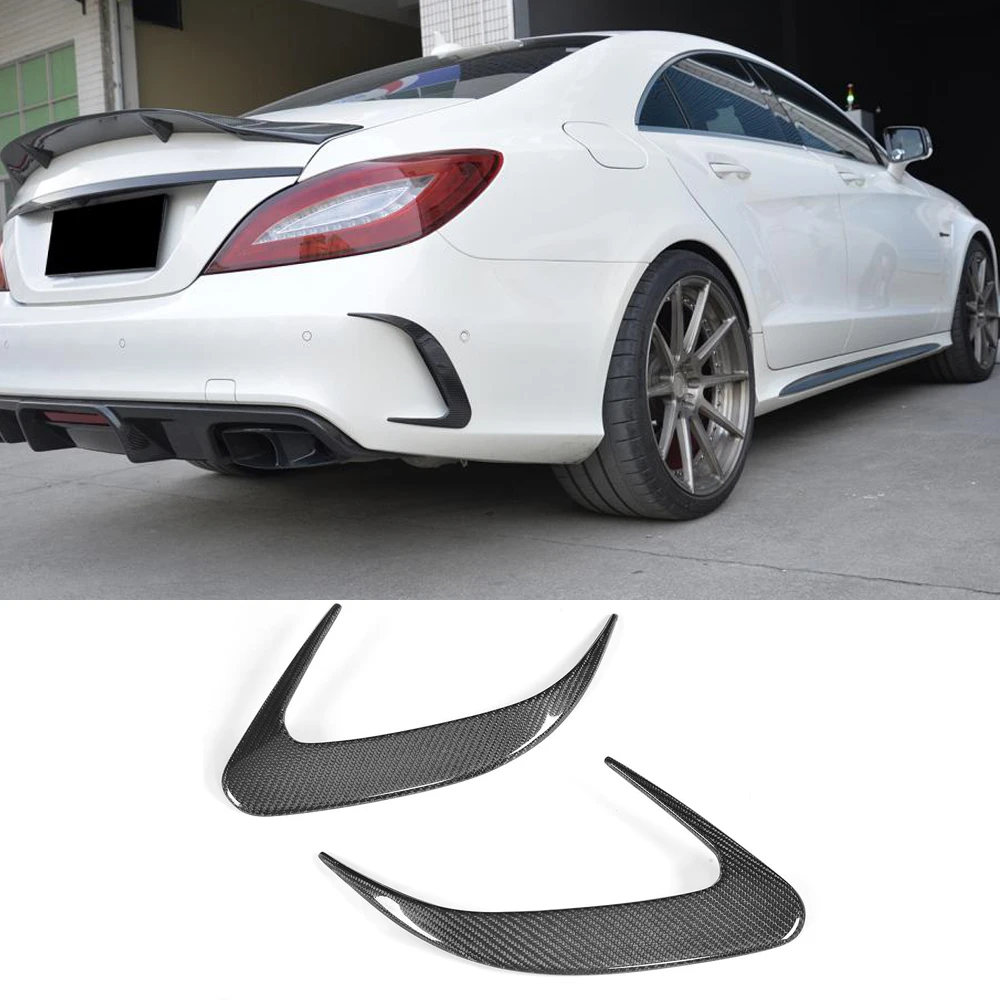 Наклейка на задний бампер из углеродного волокна дефлектор для Mercedes Benz W218 CLS class