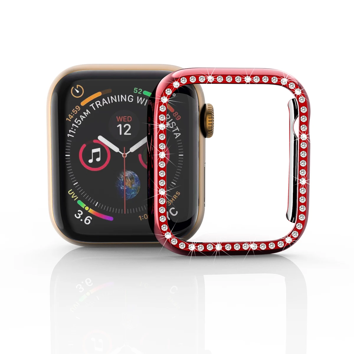 Защитный чехол для Apple Watch серия 5 4 3 2 1 часов с бриллиантами Iwatch аксессуары 81021|Часы