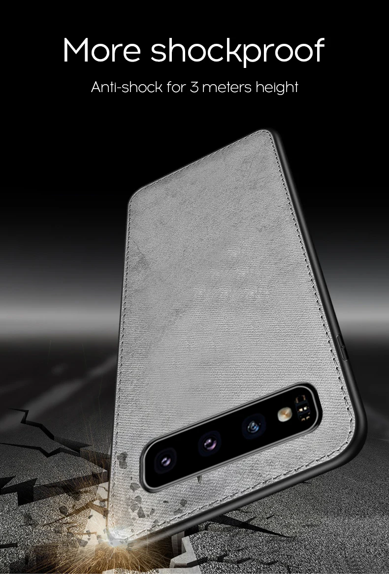 IIOZO Магнитный тканевый чехол для samsung Galaxy S8 S9 S10 Plus Note 8 Note 9 ультратонкий тканевый Мягкий силиконовый чехол s