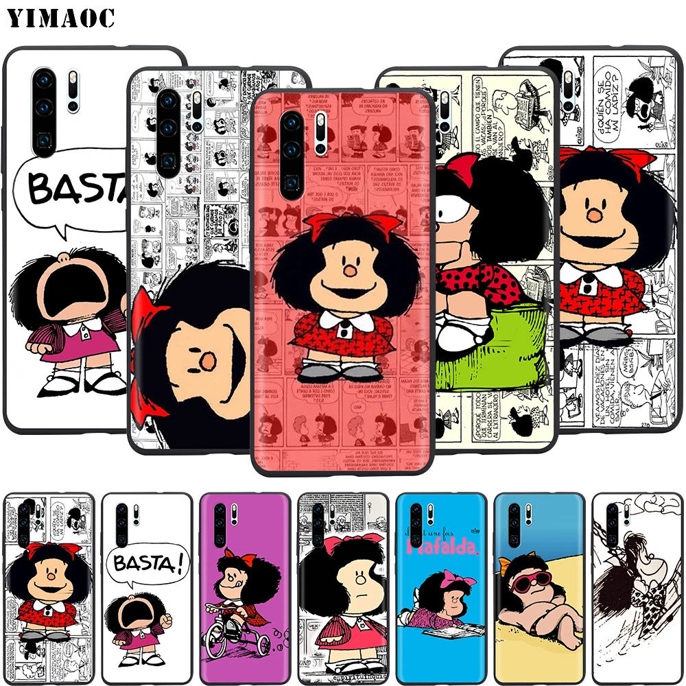Чехол YIMAOC Mafalda для Xiaomi 9T Pro CC9 A3 CC9E Redmi K20 7A Huawei Honor 20 9X P20 Lite Nova 5i Y9|Бамперы| |