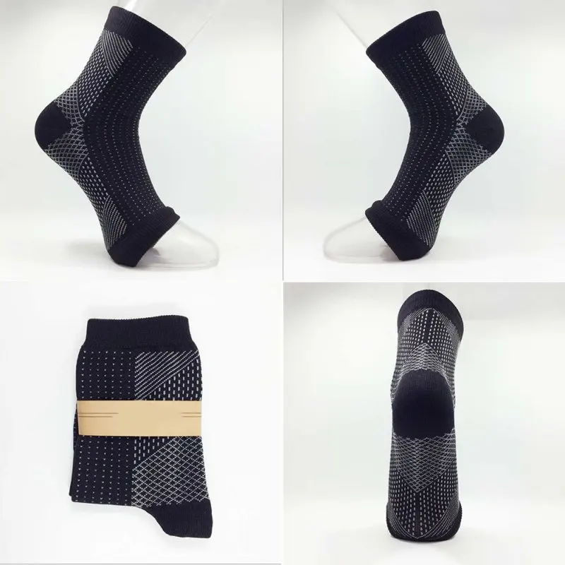 

2021 Foot Anti Fatigue Compression Foot Sleeve Ankle Support Socks Men Ankle Brace Sock Women Relieve Swell