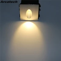 wall lamp led stair light 3w square recessed led wall lamp footlight aluminum corner light for pathway step stair basement nr 19