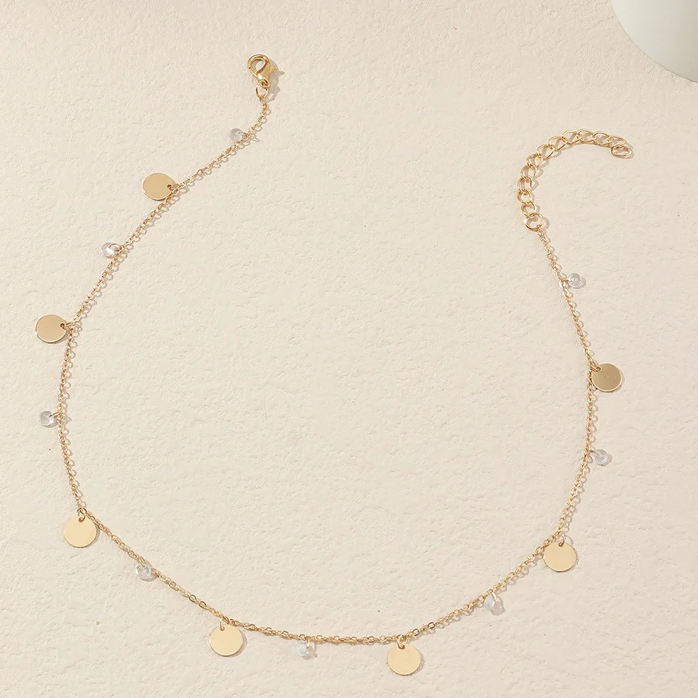 Модные металлические геометрические ожерелья для женщин модная цепочка на шею