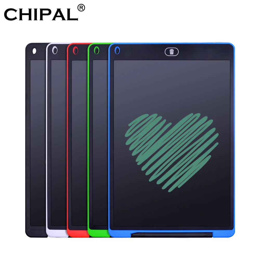 CHIPAL 12 дюймов ЖК-планшет для рисования цифровые графические планшеты электронные блокноты для рукописного ввода графическая доска для детей