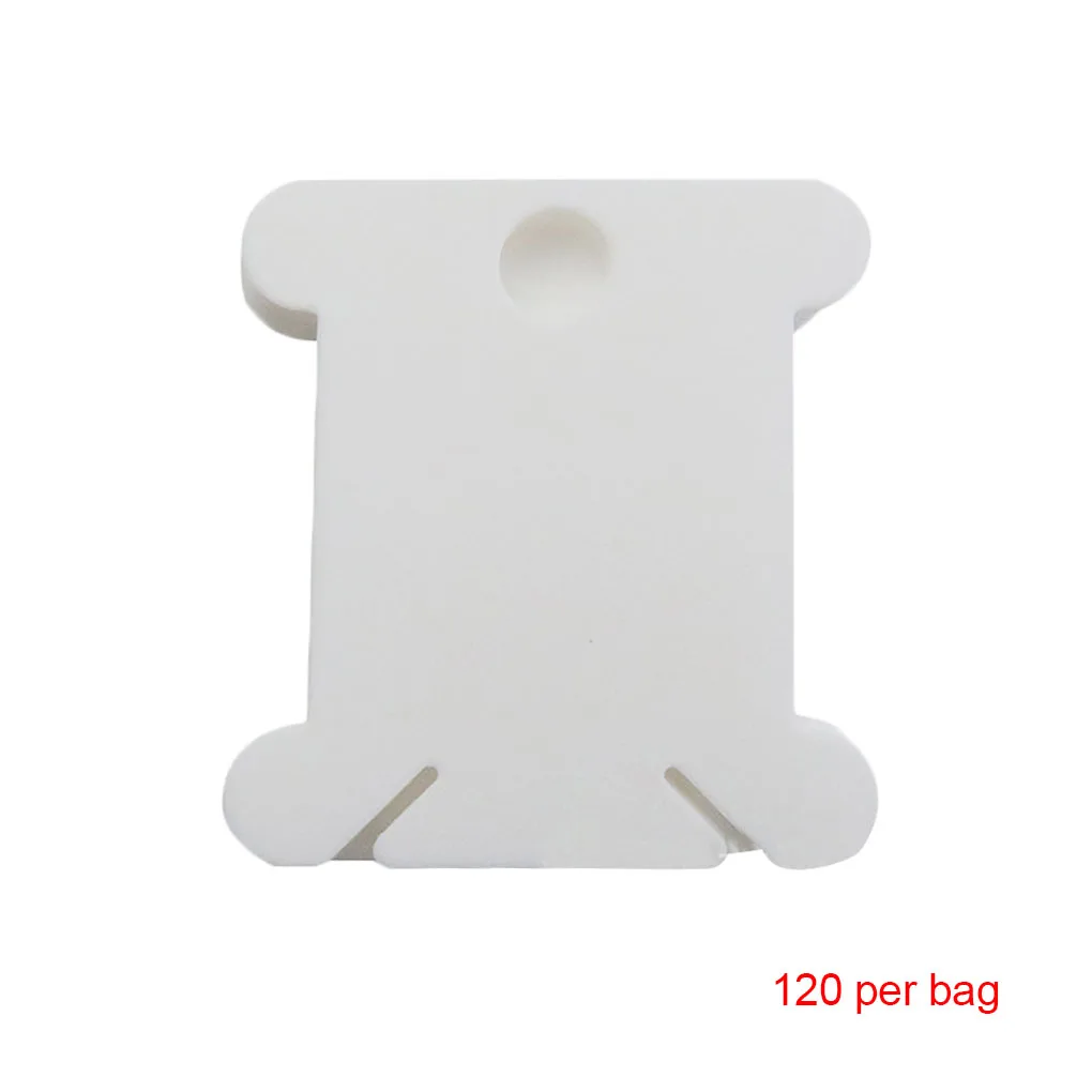 

120 PCS/Set Plastic Bobbins Spool Thread Card Embroidery Floss DIY Stitch Organizer Holder Sewing Tools for DIY