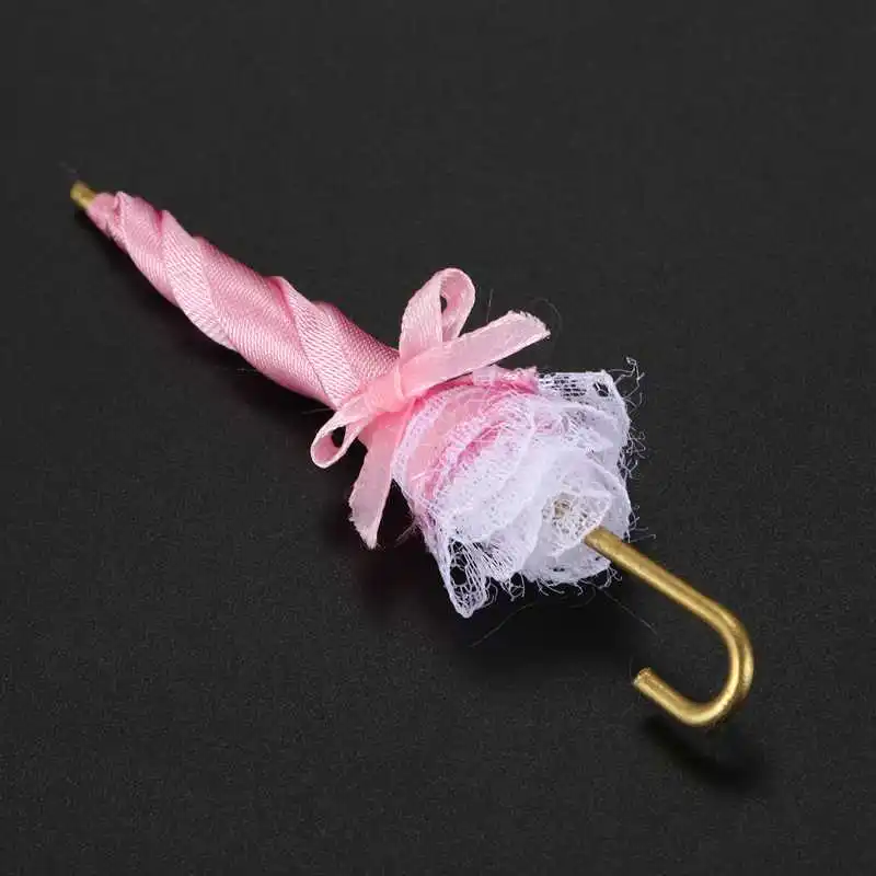 1/12 кукольный домик миниатюра Королевский дамское кружевное декоративный зонтик