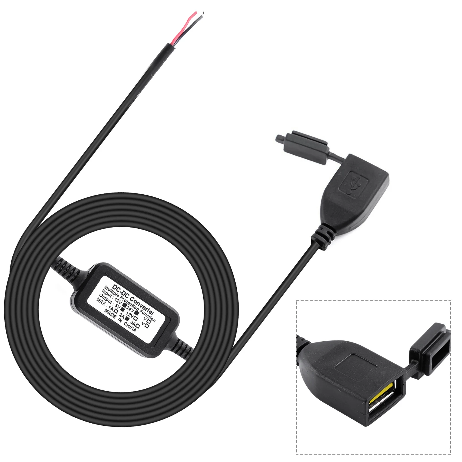 Скрытое водонепроницаемое USB-зарядное устройство с портом питания из