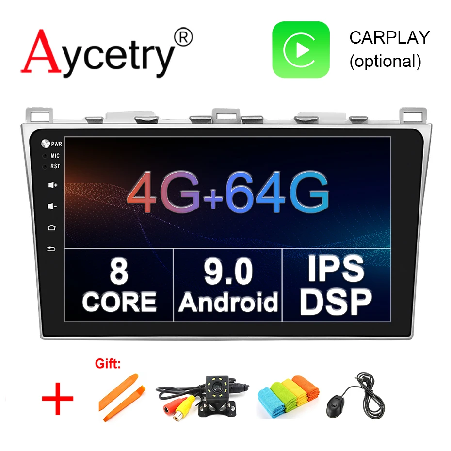 4G 64G 8 Ядро поддержка BOSE аудио система для Mazda 6 M6 2008-2012 Android 9,0 2 din Автомобильный мультимедийный плеер DVD gps Радио dsp ips