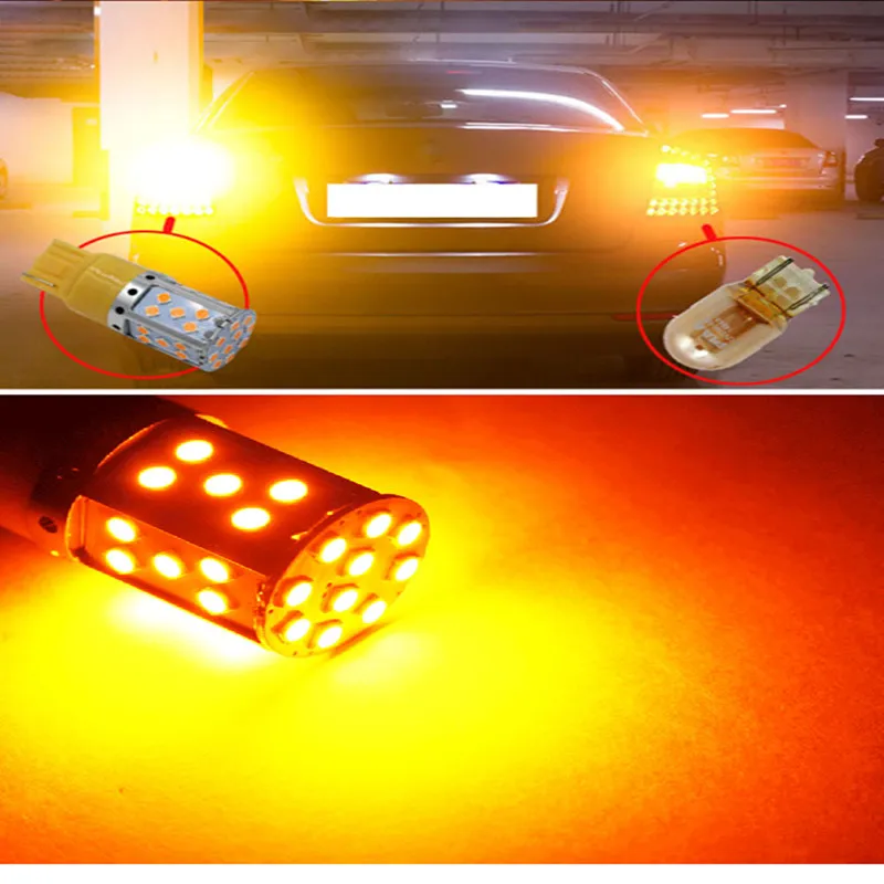 1 шт. T20 W21W 7440 3030 35 SMD 7441 992 без ошибок LED Canbus гипервспышки новый сигнал поворота 12 В