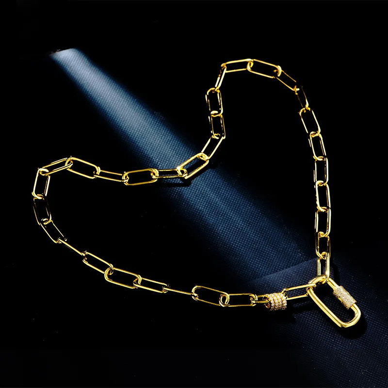 Настоящее серебро оригинал 1:1 копия темно серая цепочка ожерелье массивное панк