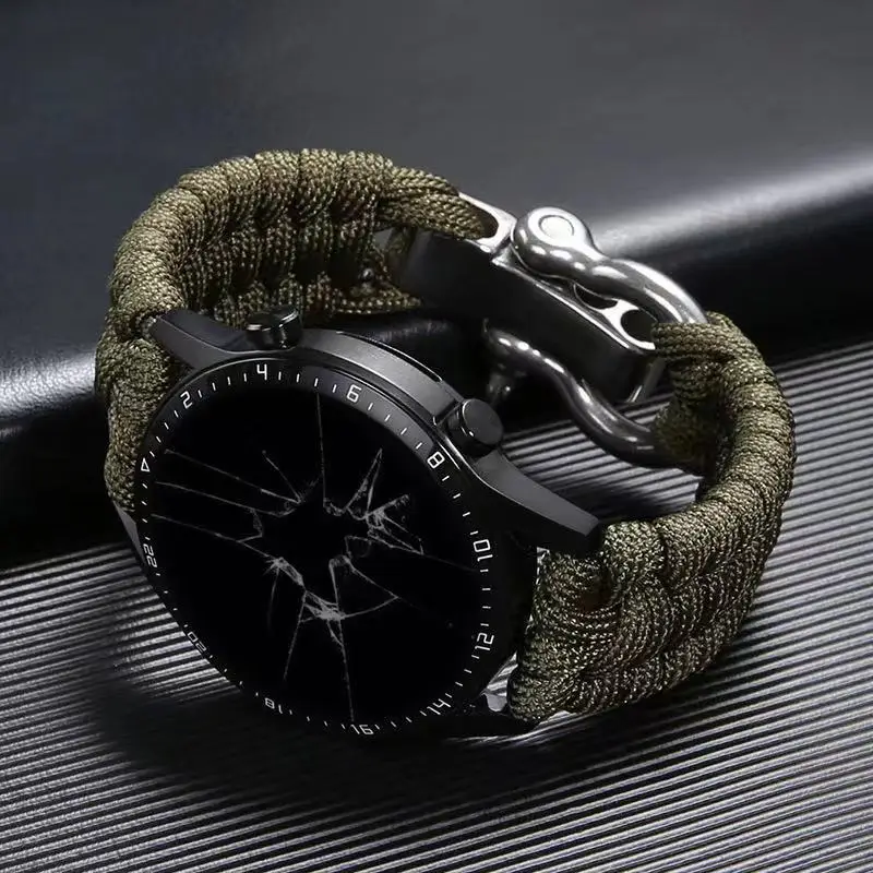 20 22mm Strap for  Huawei Watch GT 2e Adjustable Buckle Rope Bracelet for Samsung Galaxy Watch3  41mm 45mm Watch Band 42mm 46mm