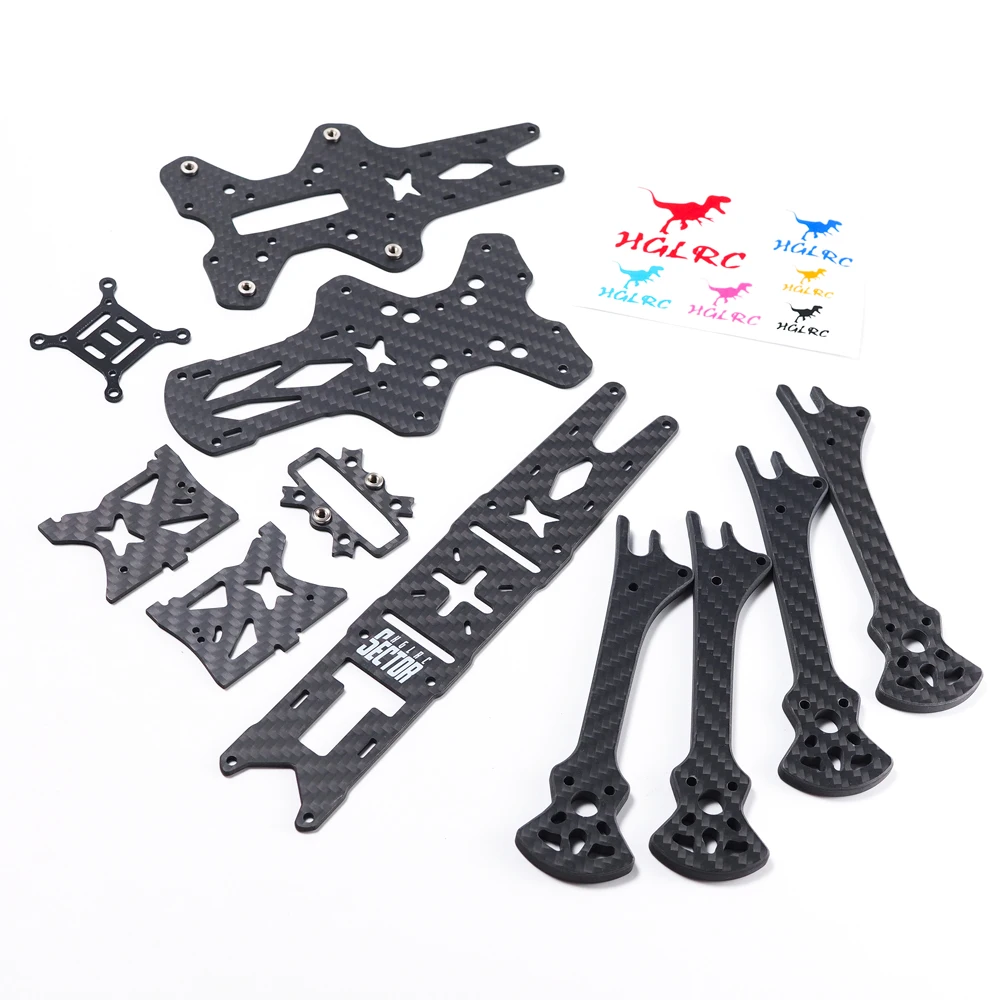 

HGLRC Sector V3 HD 5inch 218mm 6inch 260mm 7inch 290mm 3K Carbon Fiber Freestyle Frame Kits for RC FPV Racing Long Range