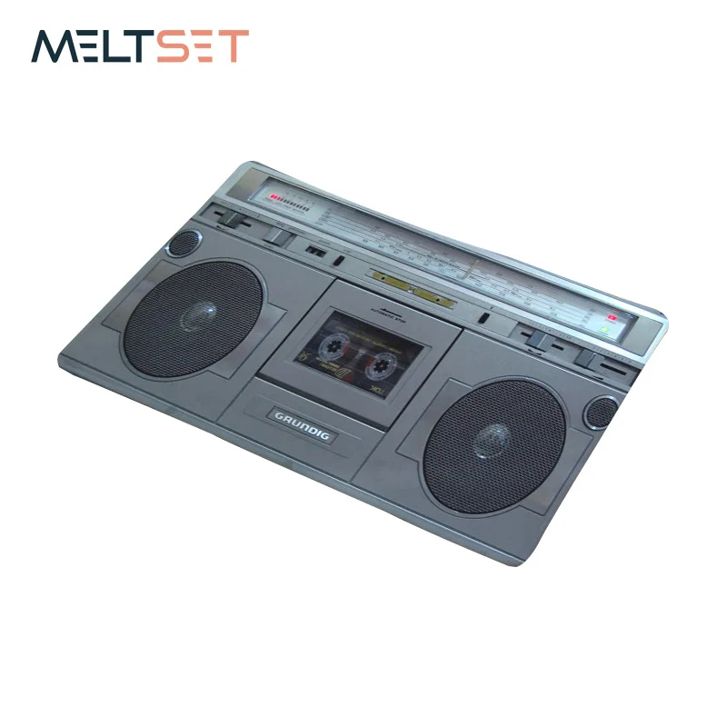 Винтажный конический дверной коврик Кассетная лента радио цифровая камера