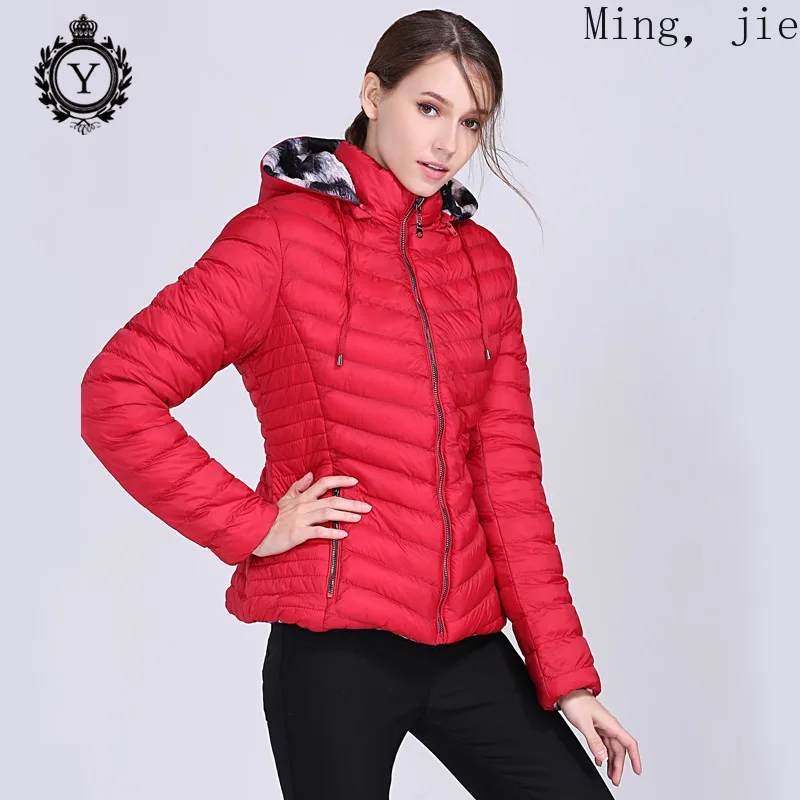 

New Ladies Plus Size Fall Winter Down and Down Padded Coat Jacket Camouflage Solid Color Double-sided Wear Warm Luxury