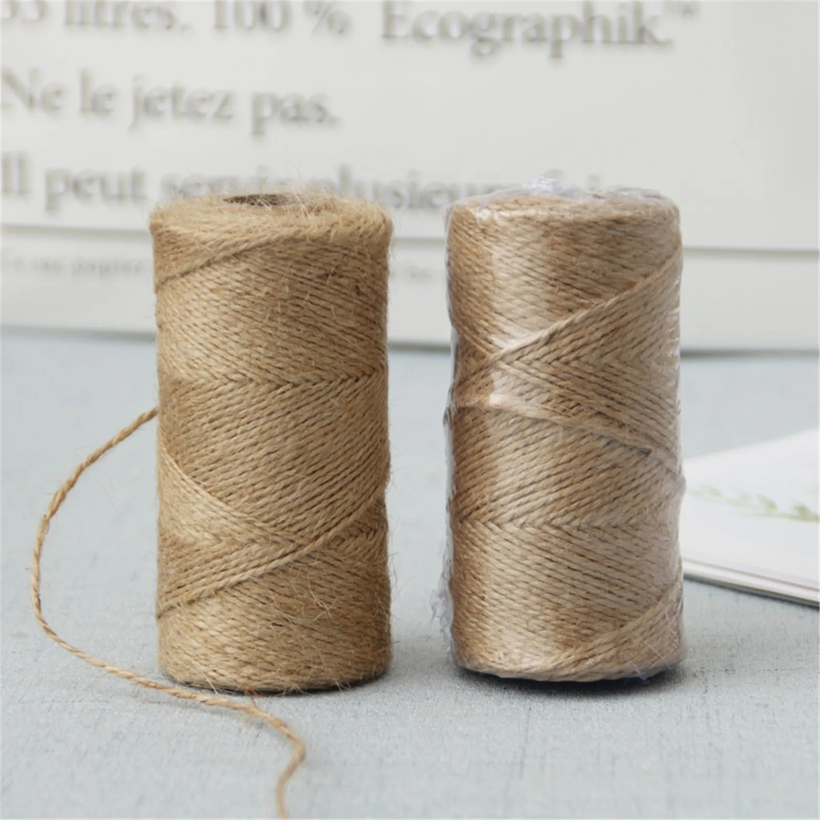 200 м джут шпагат в наборе джуготовый ремешок из конопляной ткани веревочные Шнуры