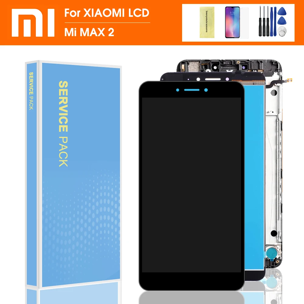 6,44 ''дисплей для Xiaomi Mi Max 2 lcd сенсорный экран с рамкой сменный экран для Xiaomi Mi Max 2 дисплей Max2 lcd