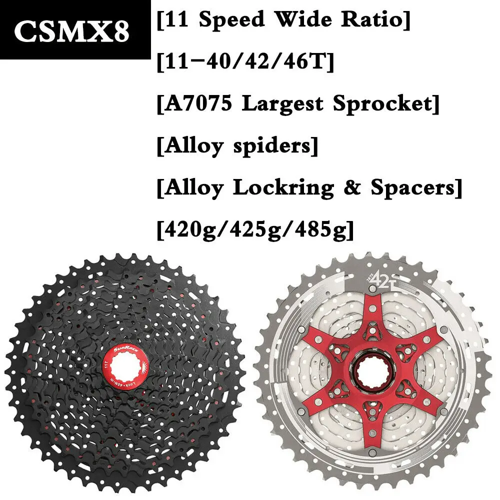 Sunracing CSMS8 CSMX8 11 скоростная кассета широкое соотношение маховик для маховика