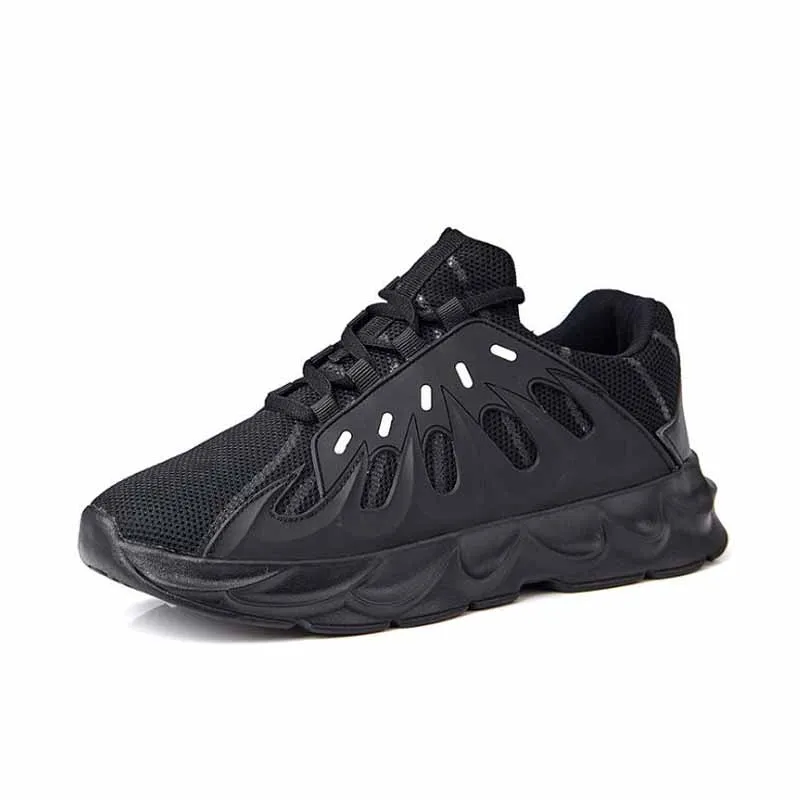 Youth Men's Sports Shoes Personality Thick Bottom Breathable Old Dad Leather Stitching Running Sneakers Man Footwear | Обувь