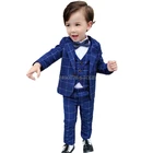 Комплект одежды для мальчиков из блейзера, рубашки и брюк