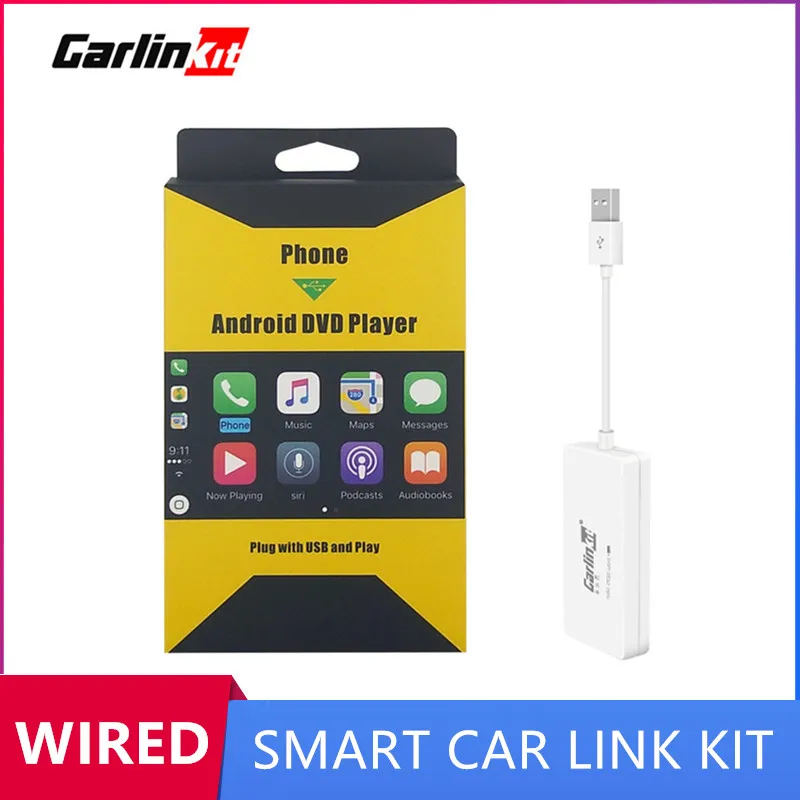 CarLinkit мини проводной Apple Carplay USB ключ для Android навигационный плеер с авто зеркало