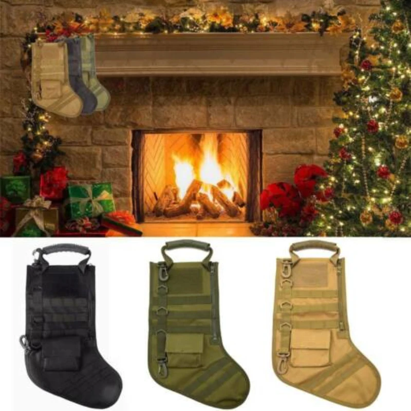 Новая подвесная Тактическая Molle Рождественская сумка для чулок