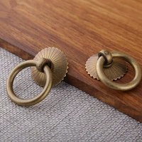 vintage pure copper door knobs and pulls brass cabinet ring cupboard handles gold drawer kitchen accessories