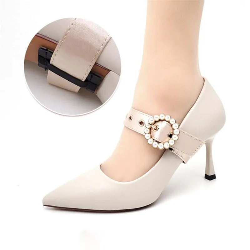 1 пара эластичных шнурков для обуви на высоких каблуках женские шнурки жемчужные