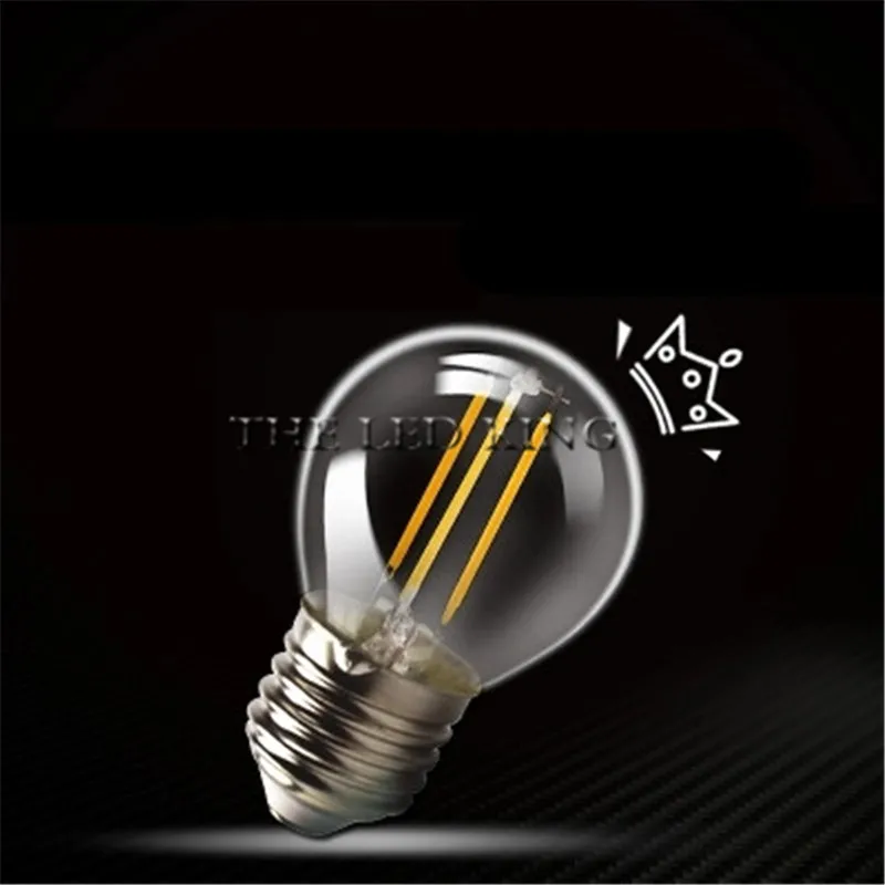 Светодиодный светильник накаливания E27 12 Вт 18 24 G45 A60 винтажный стеклянный