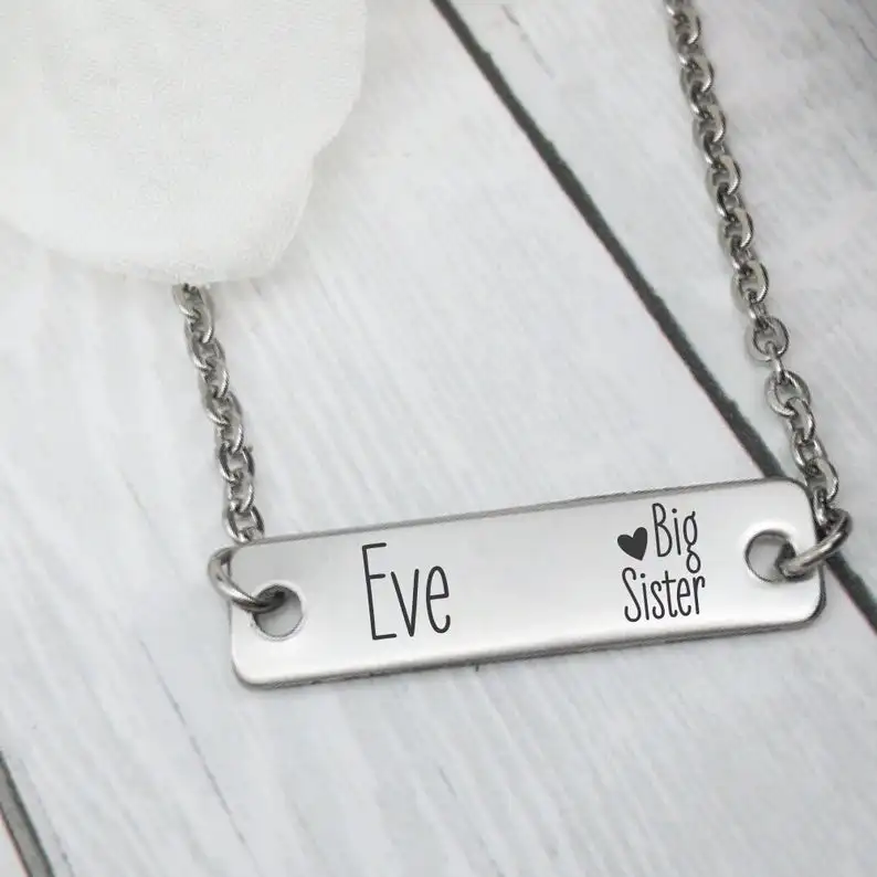 Personalized Name Necklace Girl Big Sister Girl Gift for Big Sister New Baby Gift for Big Sister Gift Idea New Sibling