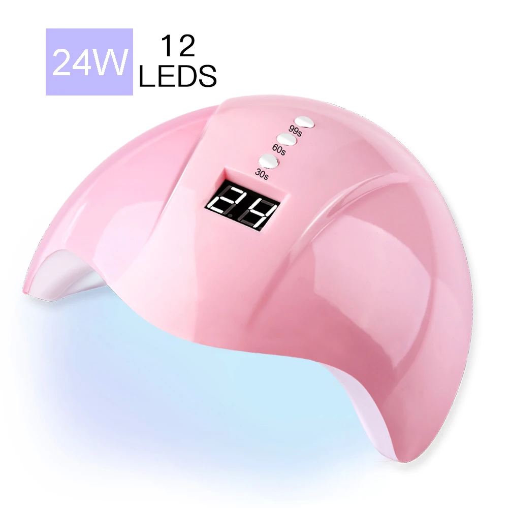 Сушилка для ногтей СВЕТОДИОДНЫЙ УФ-светильник 24 Вт всех видов геля 12