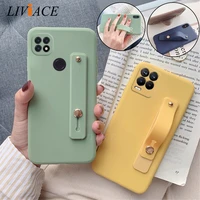 Wristband Hand Band Silicone Case For Oppo Realme Pro C21 Realme8 Realme7 Phone Stand Soft Back Cover
