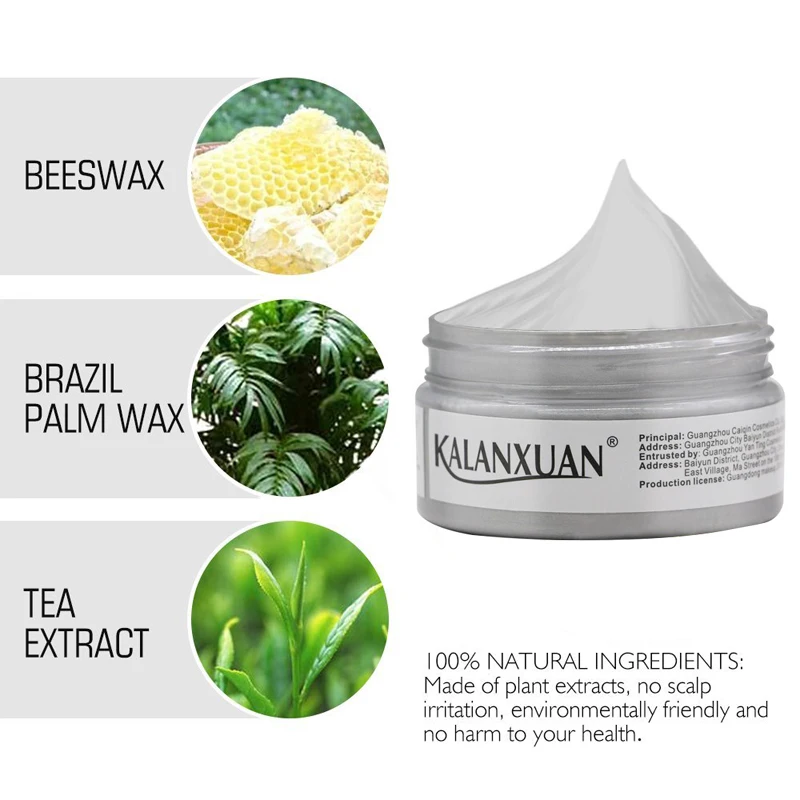 1 шт. волосы цветной воск краситель временные формовочная паста цветов в наличии