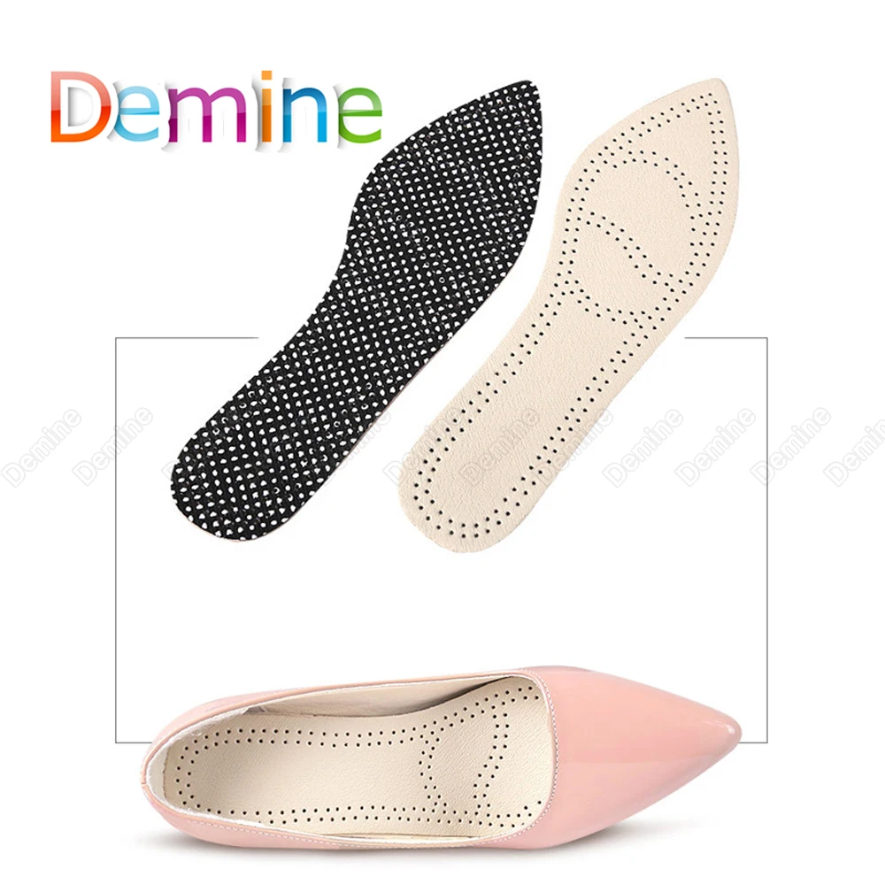 

Demine Women High Heels Insoles for Sandals Leather Shoes Pad Anti-slip Breathable Inner Shoe Sole Cushion Foot Care Inserts