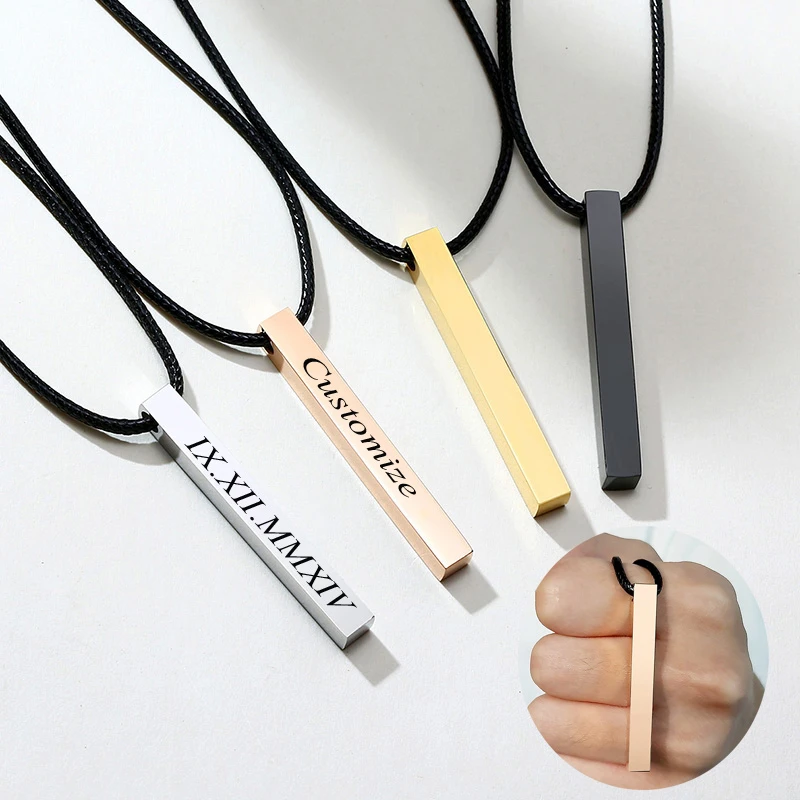 4 стороны персонализированные ожерелья сделанные на заказ сделай сам текстовый