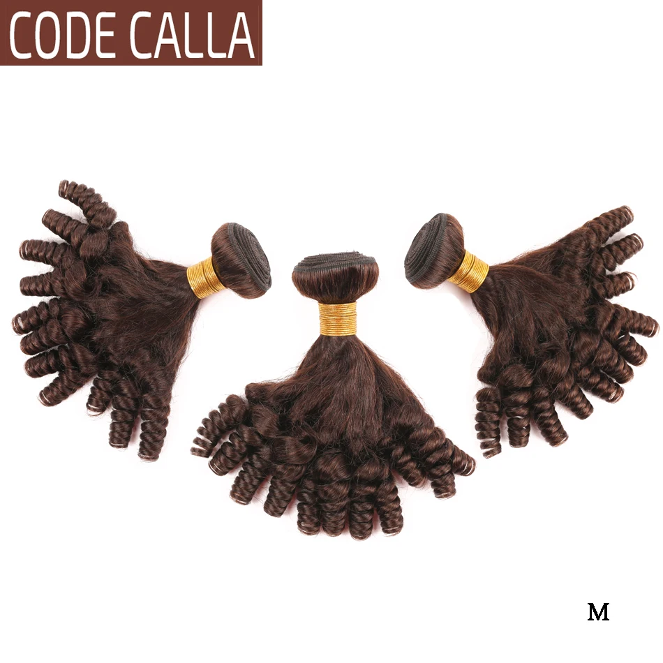 Код CALLA Aunty Funmi вьющиеся волосы плетение Связки бразильские 100% Remy человеческие для