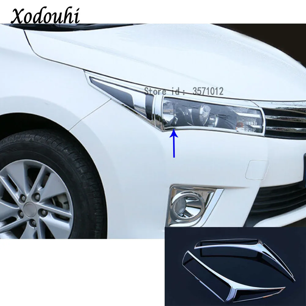 Для Toyota Corolla Altis 2014 2015 2016 корпус автомобиля передсветильник фара капот MoldFing рамка