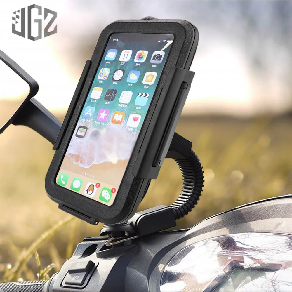 

Motorcycle Waterproof Phone Holder Rear View Mirror Stand Mount Case Bag For Piaggio Medley Liberty MP3 Beverly GILERA GP NEXUS