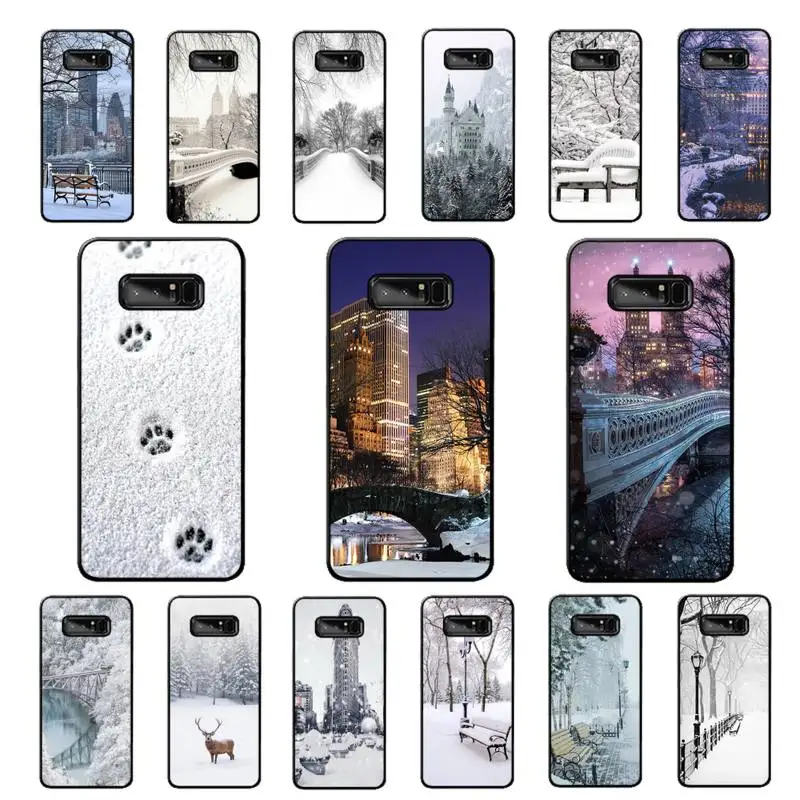 

MaiYaCa Winter New York Central Phone Case for Samsung note 3 4 5 7 8 9 10 pro plus lite 20 ultra