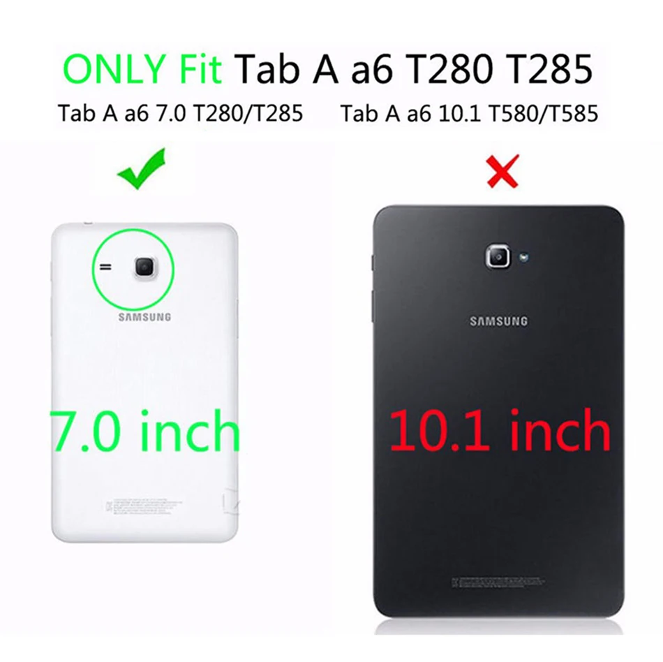 МТТ PU кожаный чехол для Samsung Galaxy Tab A A6 7 дюймов T280 T285 2016 принципиально SM с откидной