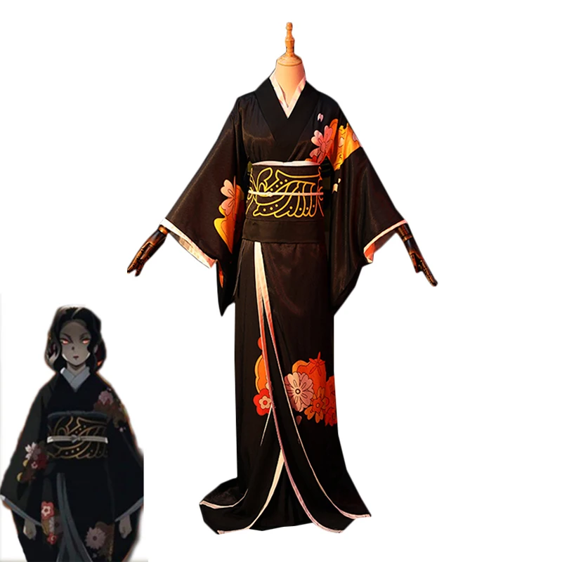 Костюм японского аниме Demon Slayer Kimetsu no Yaiba Kibutsuji Muzan для костюмированной вечеринки
