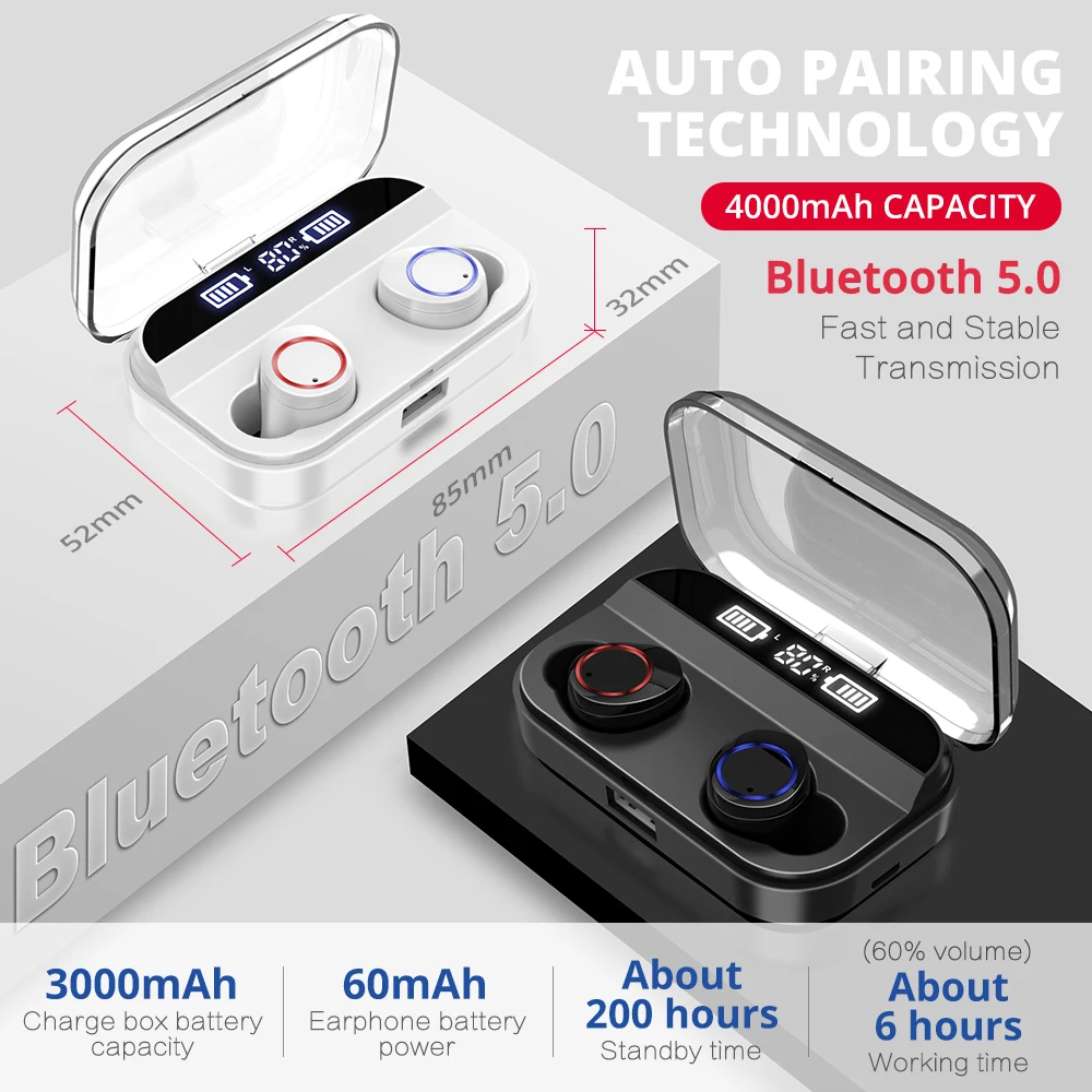 EMEOBE X11 TWS Bluetooth наушники Беспроводные спортивные бас для Iphone Xiaomi Huawei Samsung |