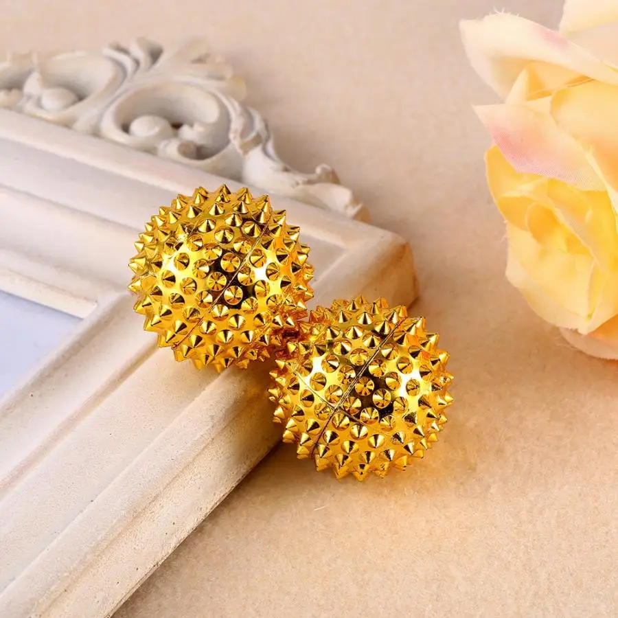 1 пара Портативный Магнитная колючие шарики для массажа рук иглоукалывание