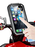 motorcycle bracket support cellphone holder for 4 7 6 8 inch smartphone waterproof bike phone mount with touch screen handlebar