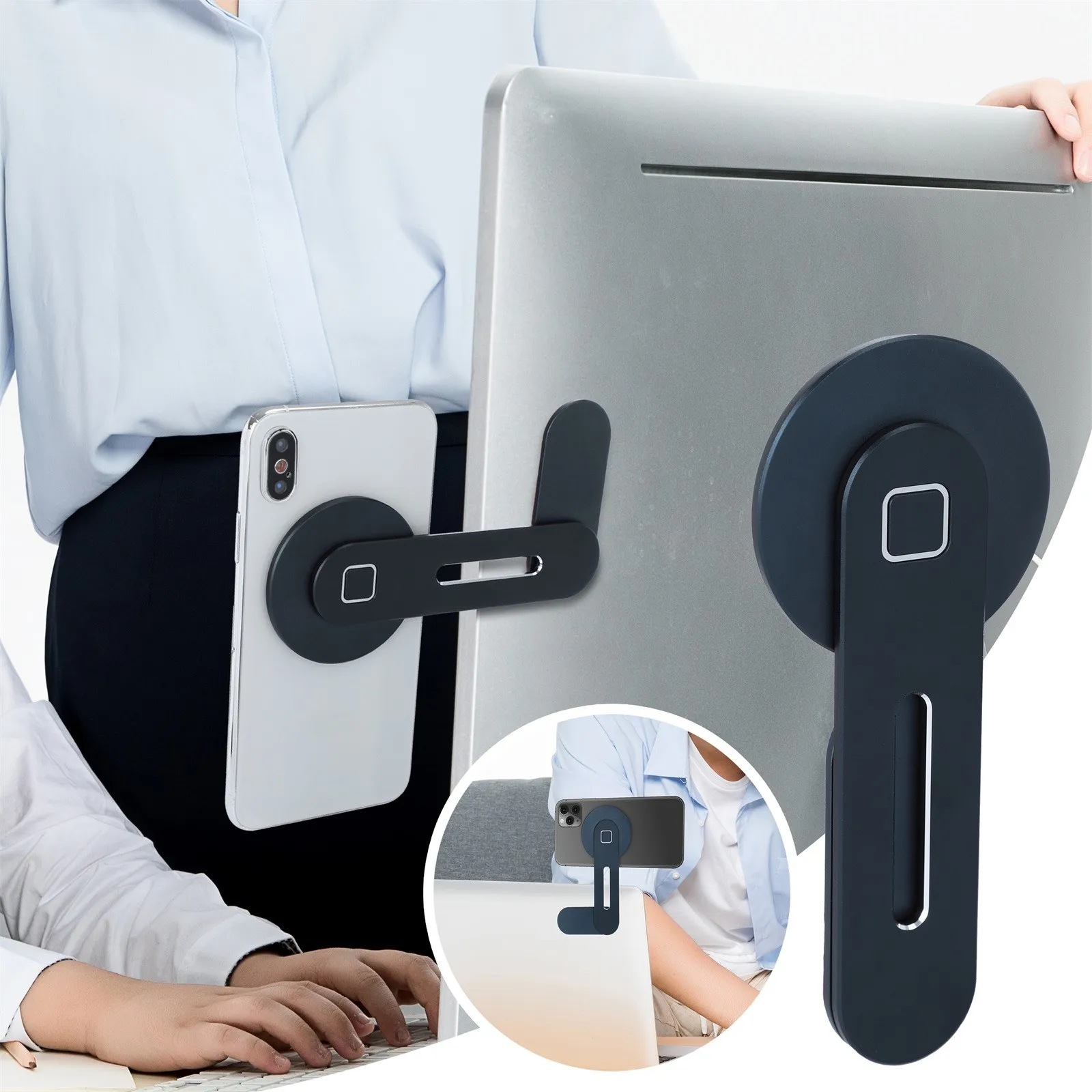 Расширительный кронштейн для ноутбука настольный Магнитный из алюминиевого