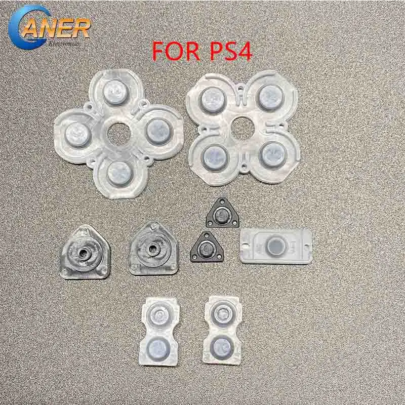 50 Sets Ganer For Playstation 4 Dualshock Silicon Rubber Conductive Pads For PS4 Controller Repair Parts