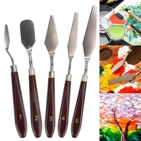 palette knife spatula kit crafts spatula 5pcsset fine arts painting tool palette gouache supplies oil painting knife