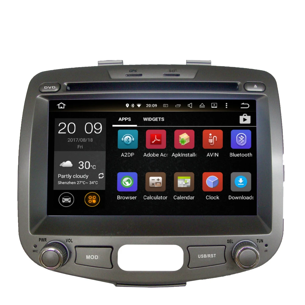 

Автомобильный мультимедийный DVD-плеер с восьмиядерным процессором, Android 10,0, GPS-навигацией для Hyundai I10 2007-2013, автомобильное радио, стерео с RDS BT Wifi Aux