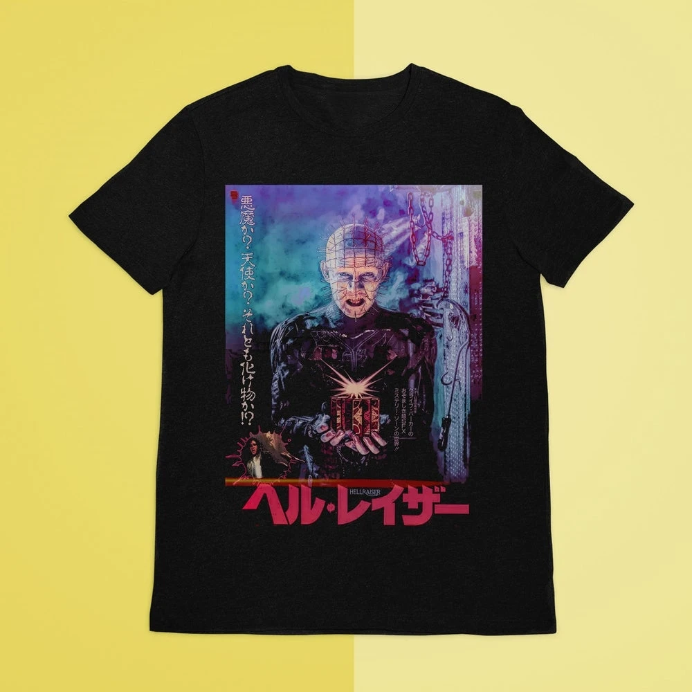 Футболка HELLRAISER в японском стиле женская рубашка с принтом из фильмов ужасов